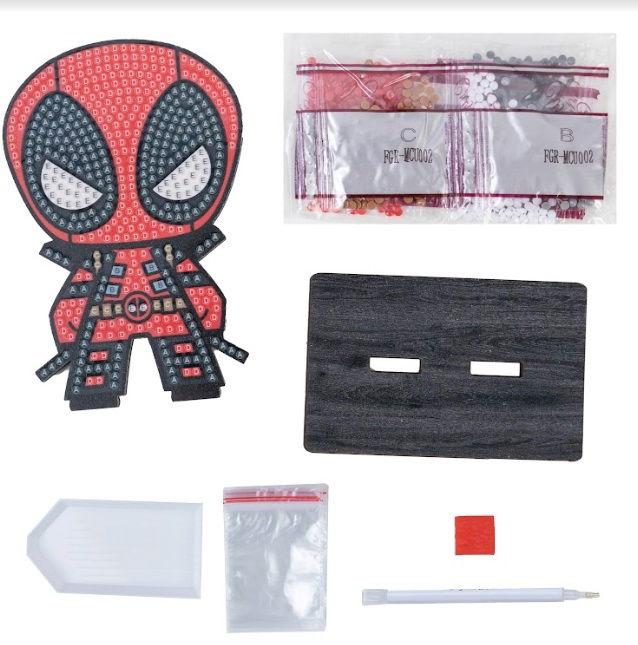 Deadpool- Marvel Crystal Art Buddy Kit 11 x8 cm approx