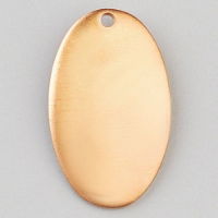 9920532 Oval Drop Copper Pendant- Enamelling Accessories