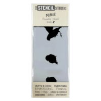 Sparrows Mini Acrylic Craft Stencil – Reusable Craft Template