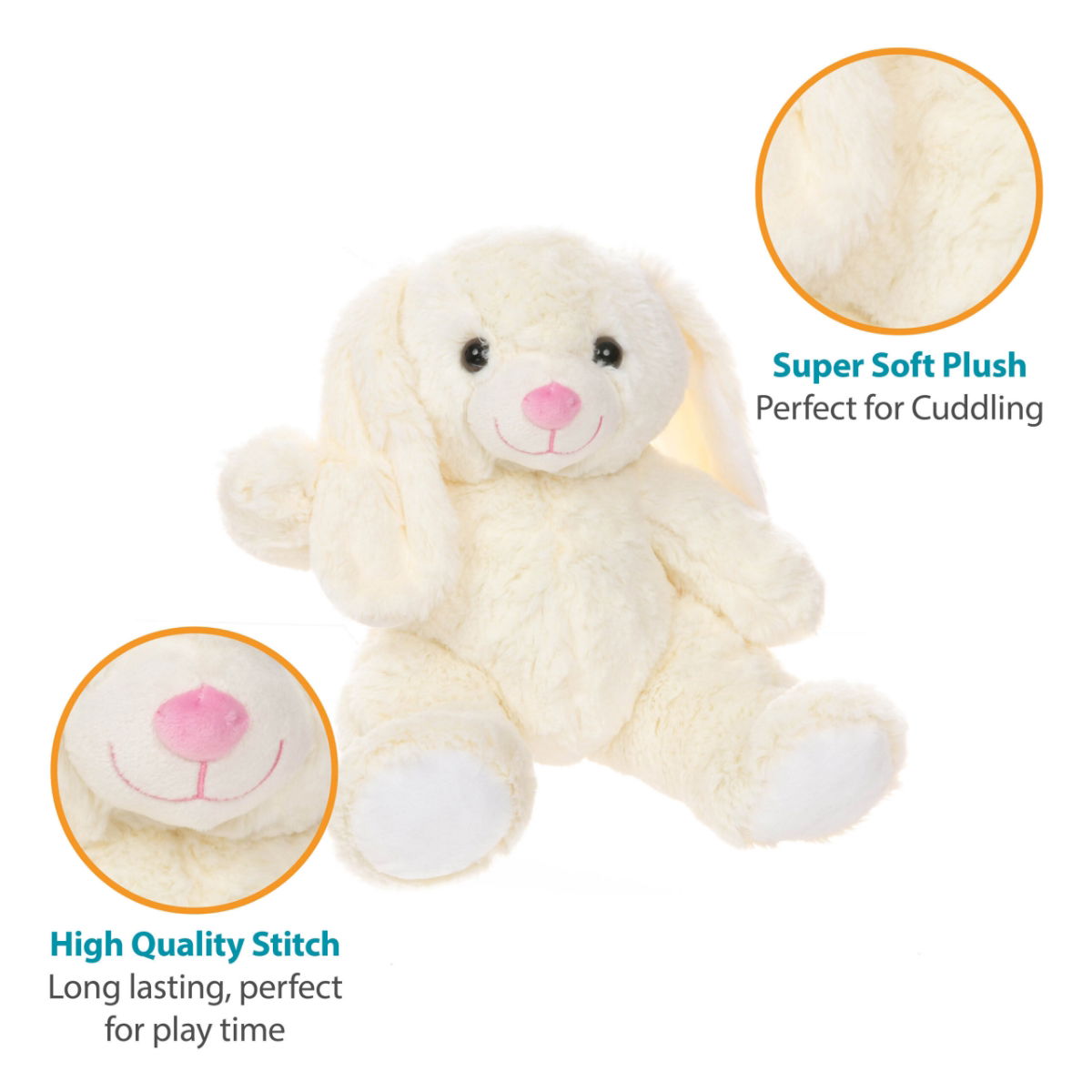 Rafael the Cream Rabbit -TeddyTastic 16 Inch Build Your Own Bear