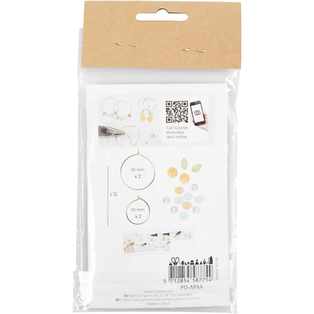 CH970863 Mini Craft Jewllery Kit Beads and Beading Hoop Reverse