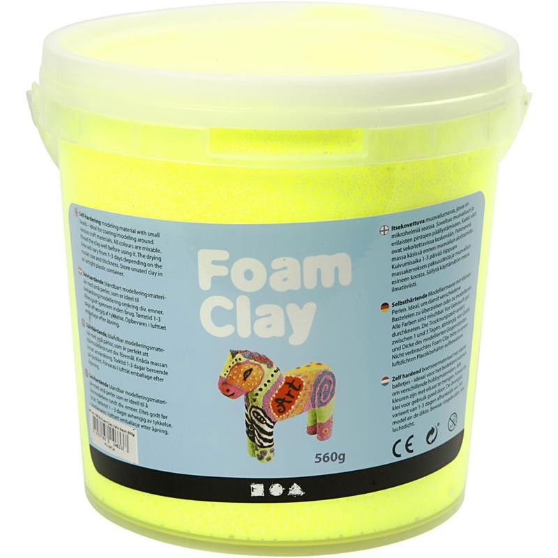 ch78829 Neon Yellow Foam Clay 560g