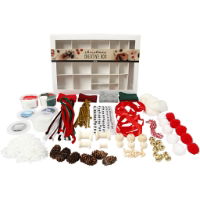 Traditional Christmas Creative Box Set Foam & Silk Clay 