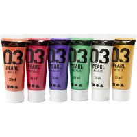 CH32205 School Acrylic Paint Metallic, 6 Tubes 20ml