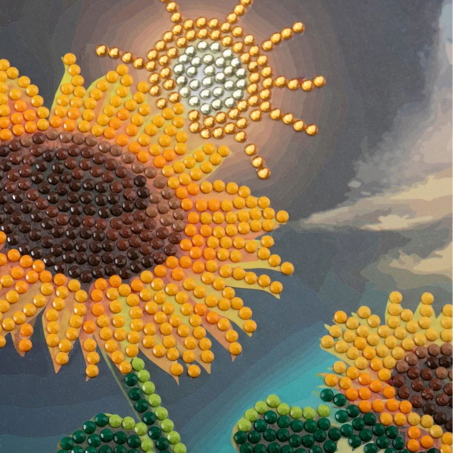 Soulful Sunflower- Crystal Art Card Kit