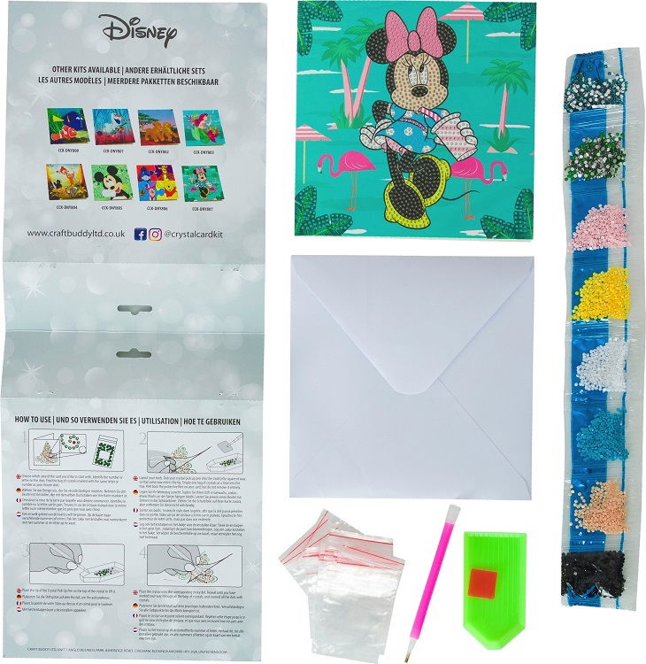 Minnie on Holiday - Disney Crystal Art Card Kit 