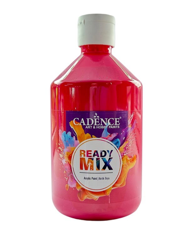  Red Ready Mix Acrylic Paint 500ml