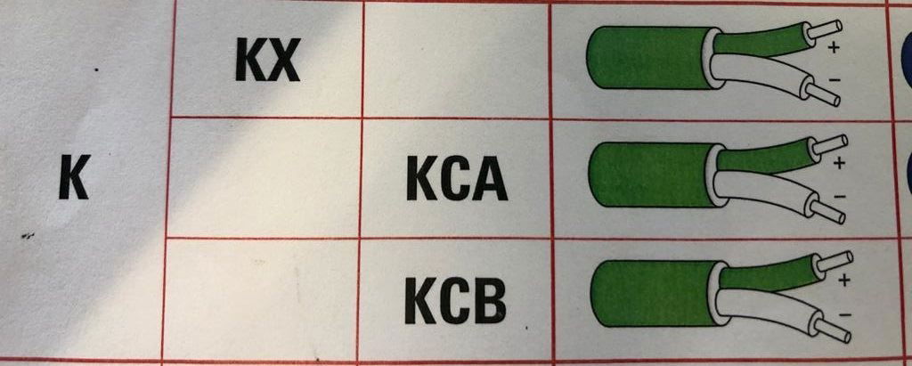 K Type Thermocouple cable