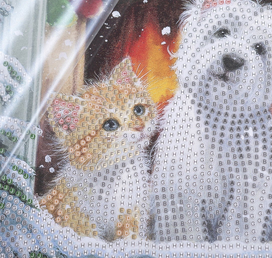 By The Window - Crystal Art Card Kit 18 x 18cm