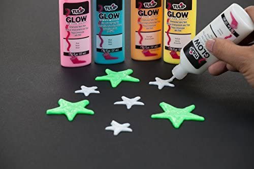 Dimensional 3D Fabric Paint - Glow in the Dark (6 pack)