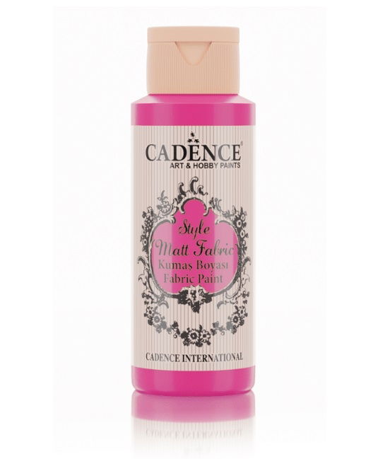 CHF652 Fluorescent Pink Style Matt Fabric Paints Cadence Bottle