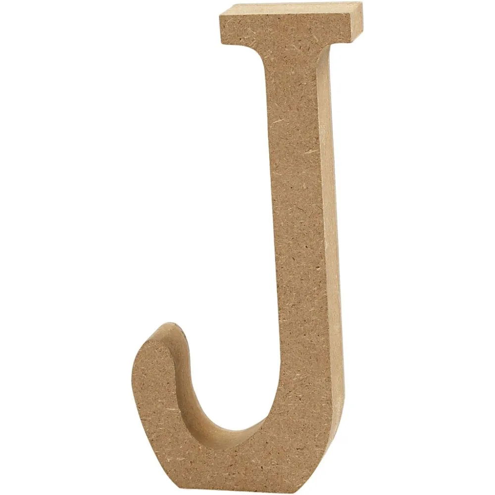 LETTER J - MDF - H: 13cm WIDTH 2cm