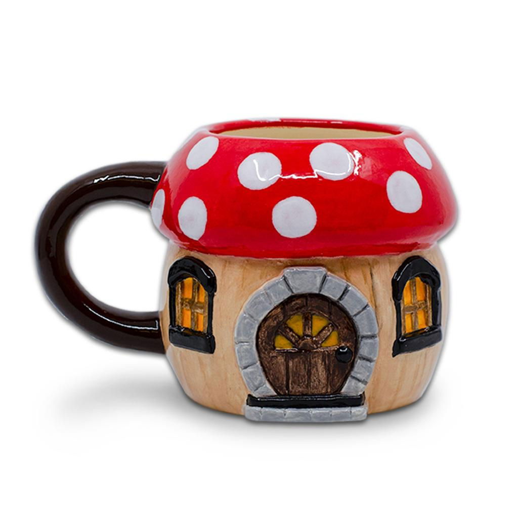 Mushroom House Mug - 10.16cm h x 11.43cm 20oz