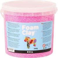 CH78825 Neon Pink Foam Clay Modelling Clay