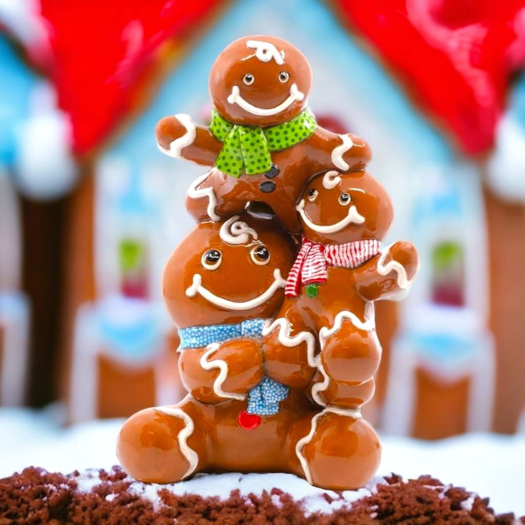 Stack of Gingerbread- Unpainted Ceramic Blank Bisqueware PYOP