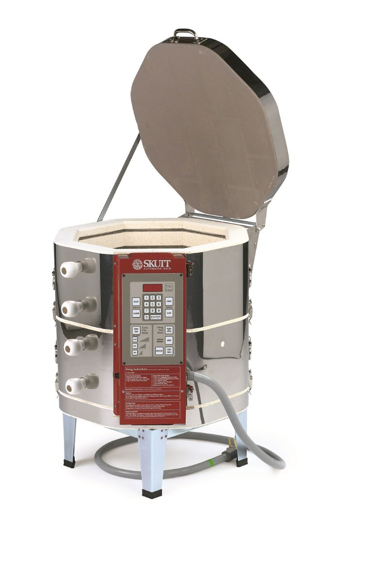 KM818 Top Loading Electric Ceramic Kiln with KilnMaster Controller