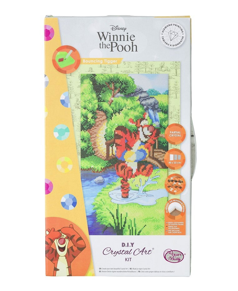 CAK-DNY950TT Bouncing Tigger - Disney Crystal Art Canvas Kit Trio