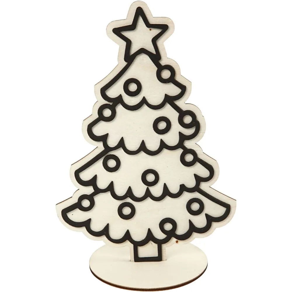 Wooden Figure - Xmas Tree 19.5cm