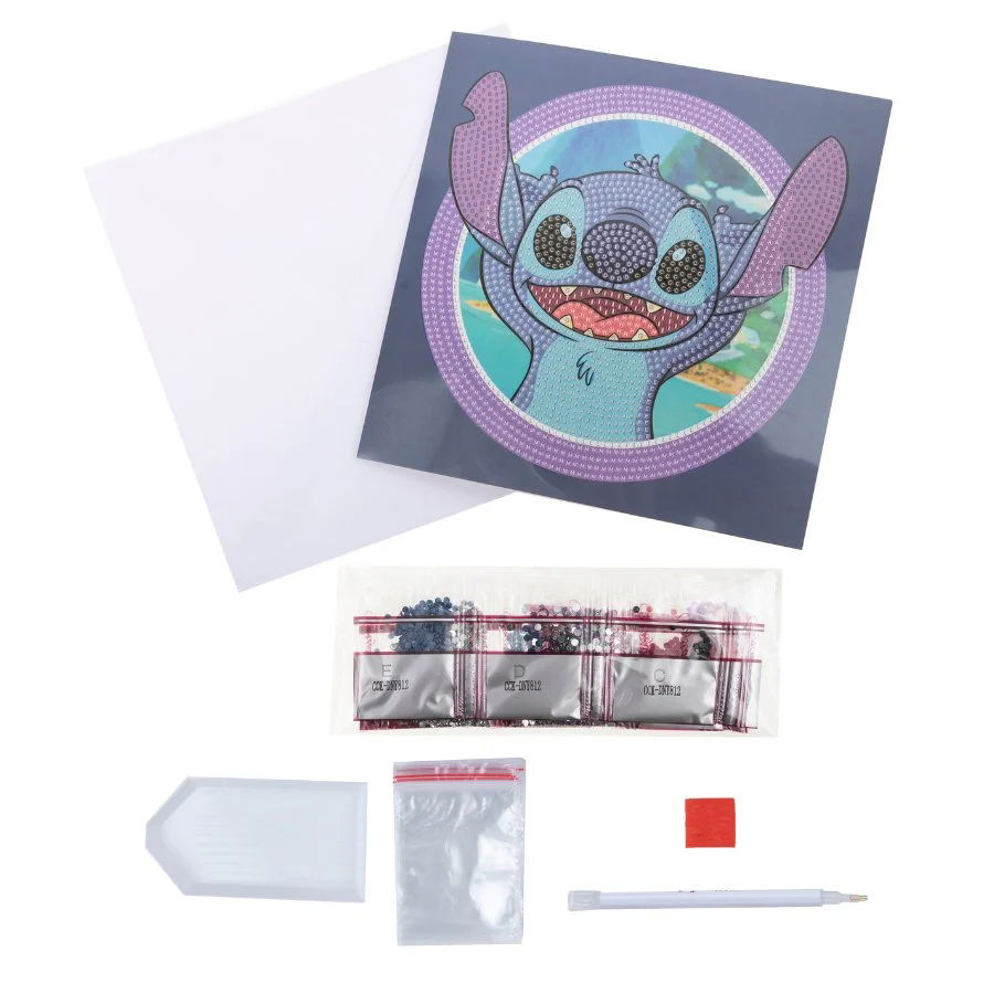 Stitch- Disney Crystal Art Card Kit