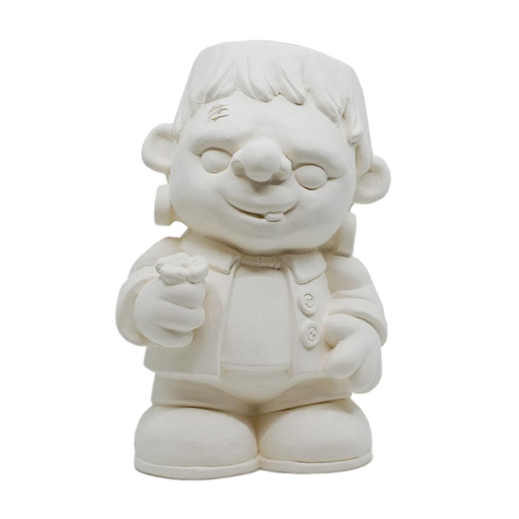 Unpainted Big Frankie Halloween monster ceramic bisque blank for Paint Your Own Pottery