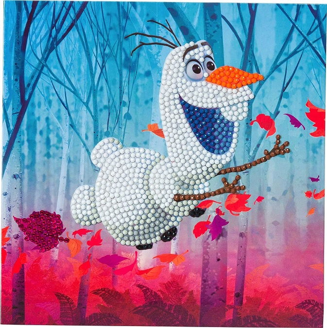 CCK-DNY801 Floating Olaf, Disney Crystal Art Card Kit (full card)