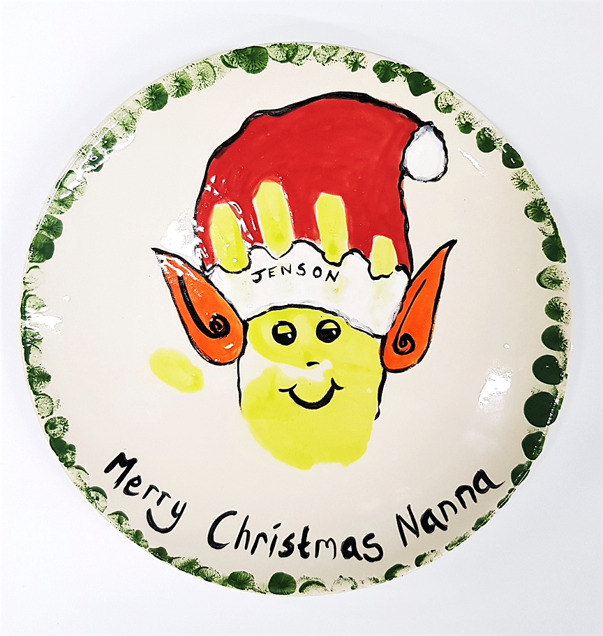 Coupe Dinner Plate with Elf Design