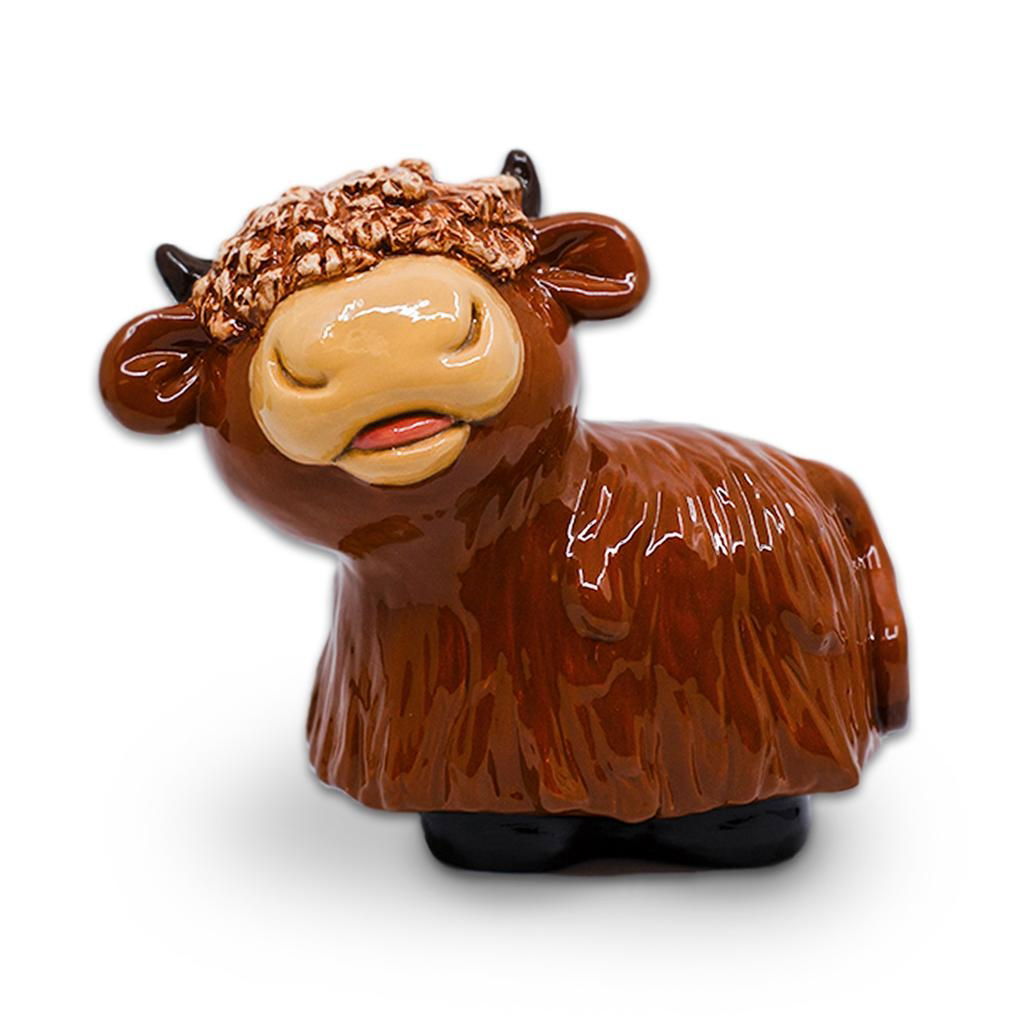 Highland Cow Bank - 15.88cm h x 19.05 cm w