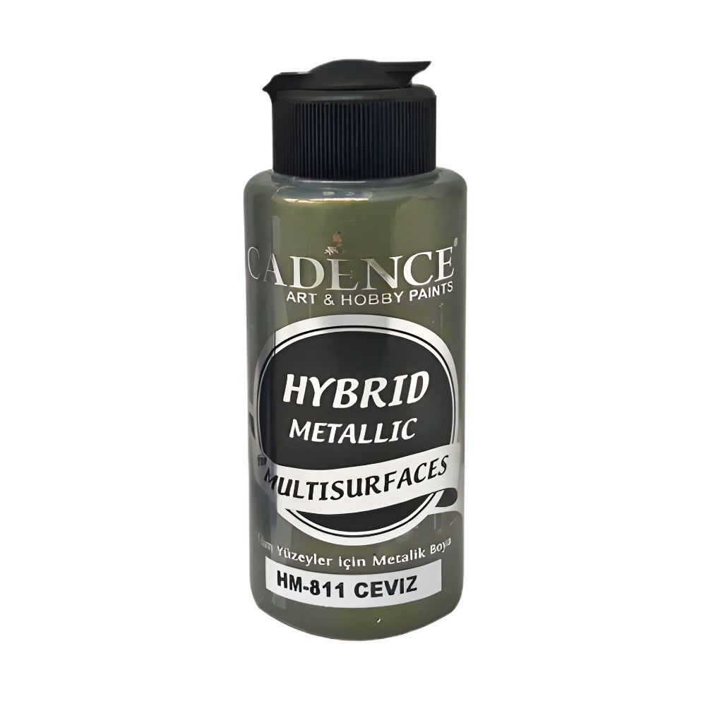 HM-811 Walnut -Hybrid Glitter Multisurface Acrylic Paint 120ml