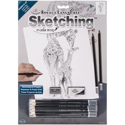 Giraffe & Baby - Sketching Made Easy