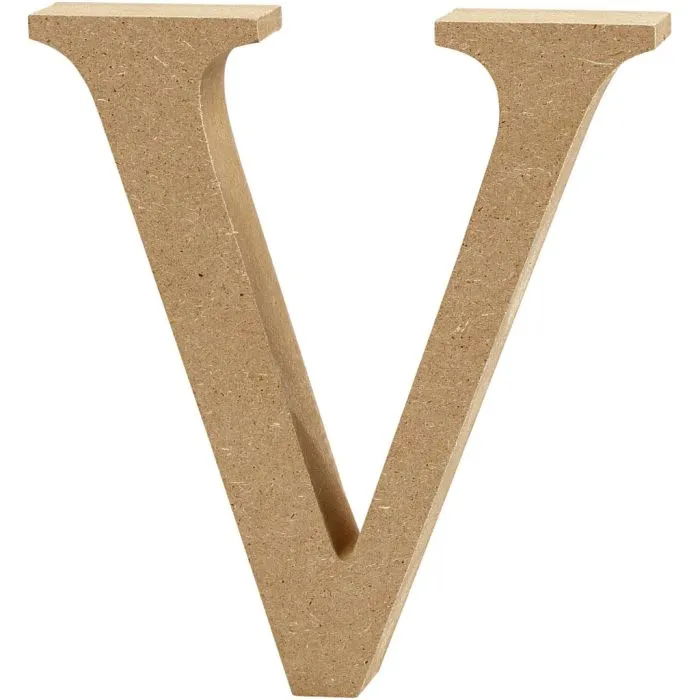 LETTER V - MDF - H: 13cm WIDTH 2cm