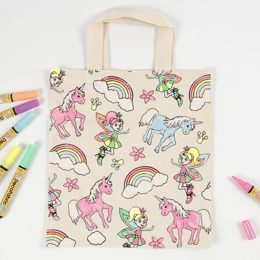 Unicorn/Fairy/Rainbow Shopping Bag 27.5 x 30cm