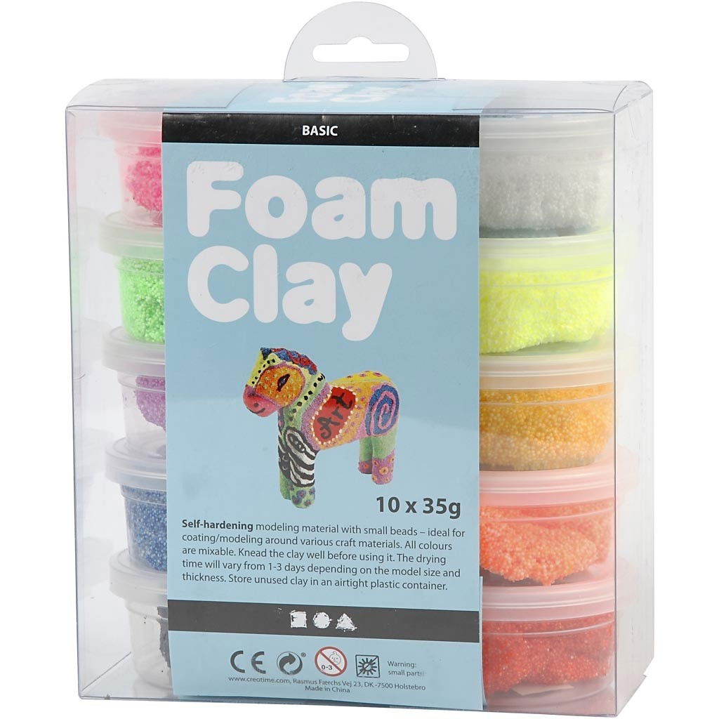 foam clay pack of 10