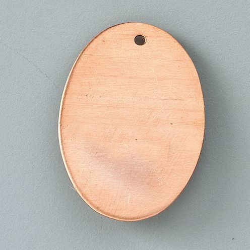 9933642 Oval Copper Pendant- Enamelling Accessories