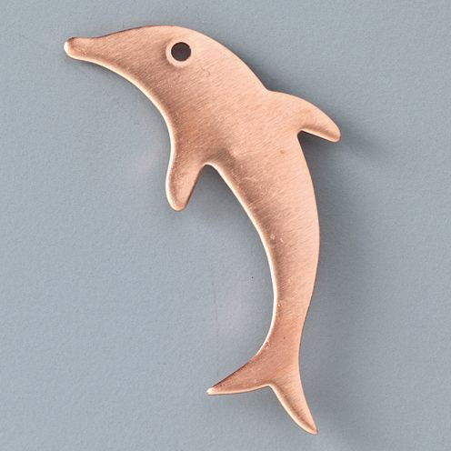 9934642 Copper Dolphin Pendant- Enamelling Accessories