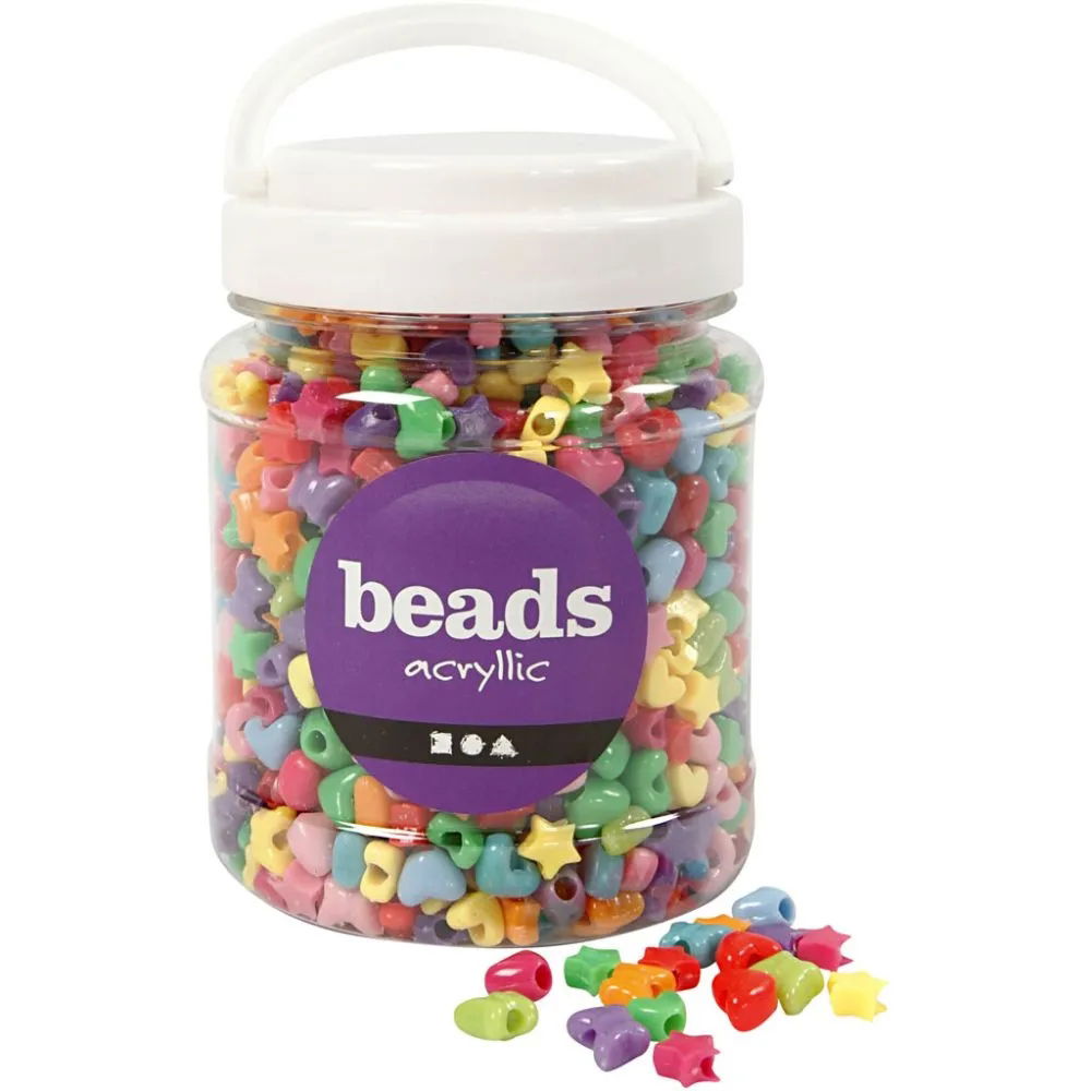 Novelty Shape Beads 10mm Assorted