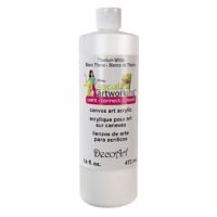 Titanium White Decoart Canvas Art Acrylics- 473ml