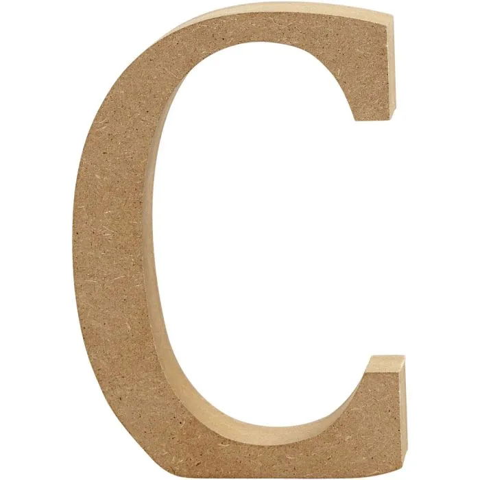 LETTER C -  MDF - H: 13cm WIDTH: 2cm