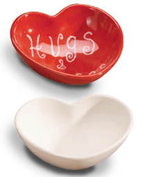 HEART CANDY BOWL 5.5\"D