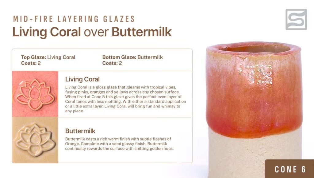 Living Coral- Speedball Mid-Fire Glaze 473ml