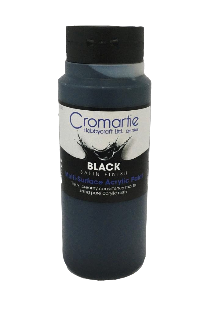 Black - Multi Surface Acrylic Paint 500ml