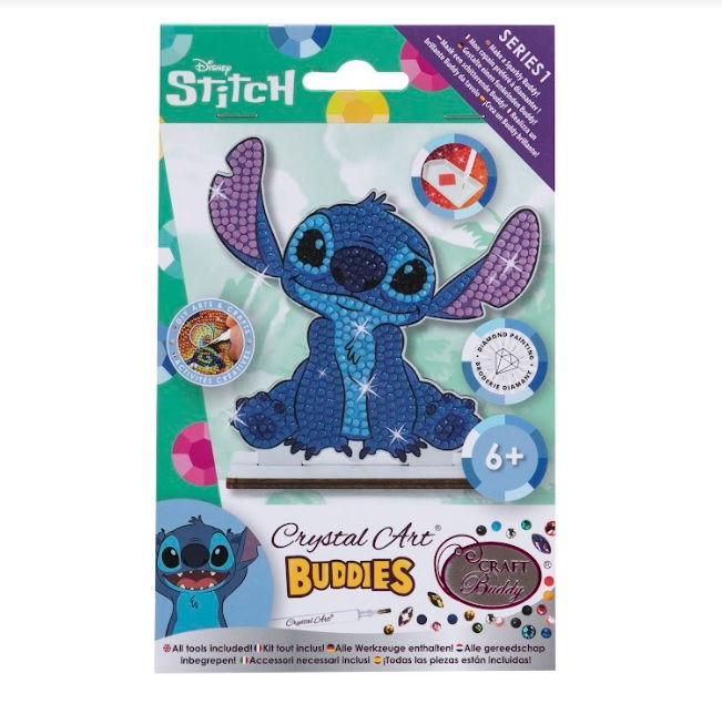 Stich,-Crystal Art Buddy Kit 11x8cm approx