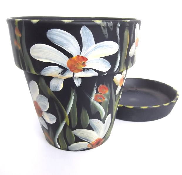 5058 medium flower pot and saucer