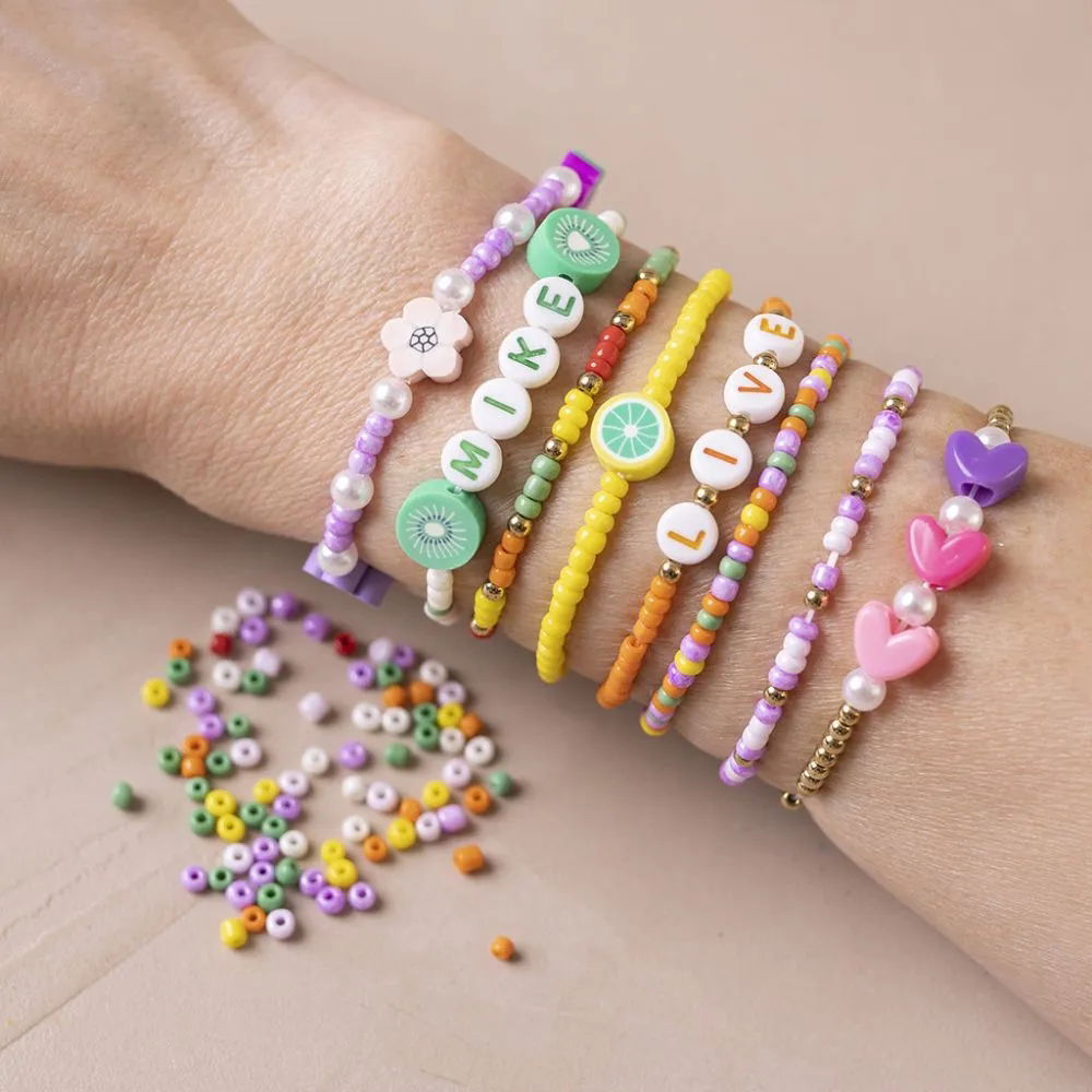 MINI CRAFT MIX JEWELLERY, COLOURFUL BRACELETS