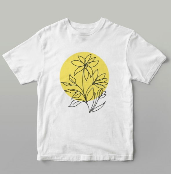 CHF635 Lemon Yellow Style Matt Fabric Paints Cadence T-Shirt