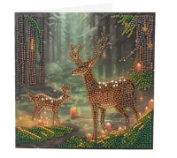 ENCHANTED FOREST 18 X 18CM CRYSTAL ART CARD