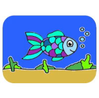 Happy Fish A4 Sand Art Picture (25 pack)