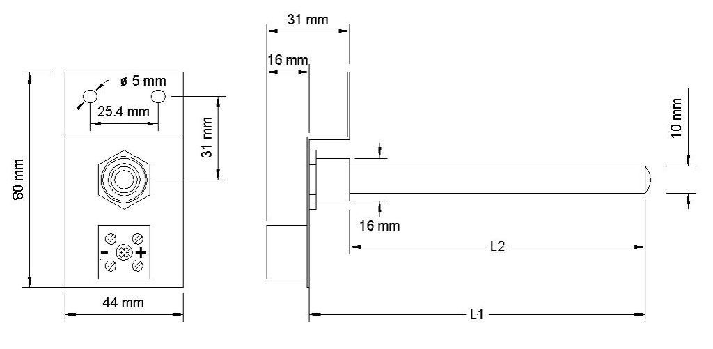 Z Bracket Thermocouple