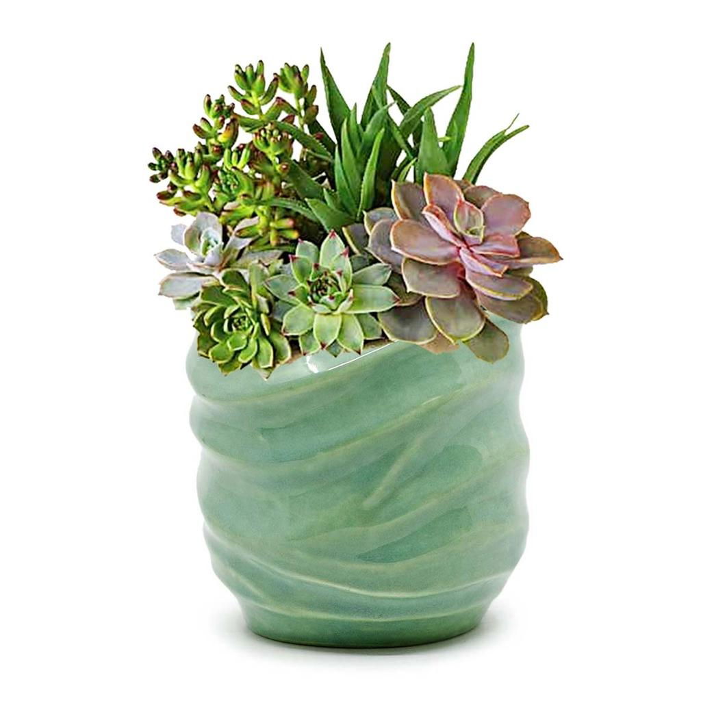 Wave Planter 10.16cm h x 10.8cm w