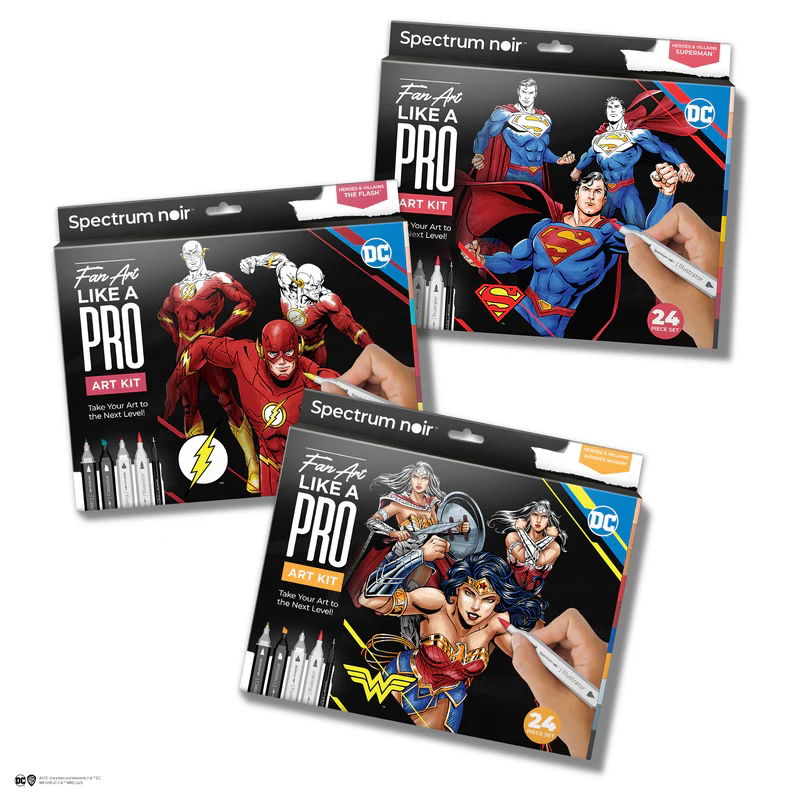 Superman- Spectrum Noir Fan Art Like a Pro Kit 24pc