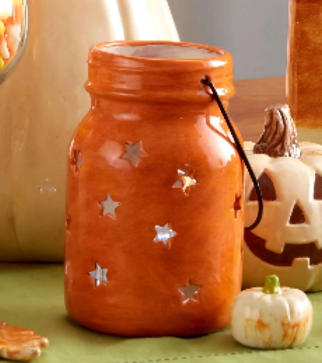 5278 Star Jar Lantern Ceramic Bisque Blank Paint Your Own Pottery